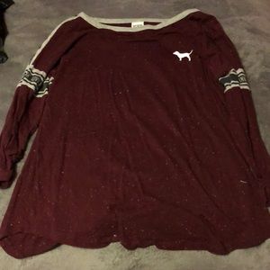 3/4 sleeve burgundy PINK by Victoria’s Secret Top